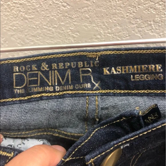Rock & Republic Kashmiere Legging Dark Wash - Picture 8 of 11